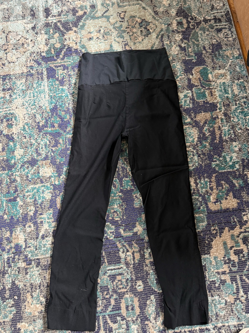 Maternity Tribal Black Stretch High-Waist Leggings
